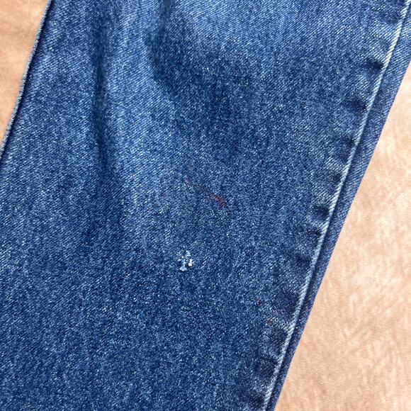 Dahan High Waisted Slim Fit Medium Wash Denim Blue Jeans Embroidered Pocket - Picture 7 of 13